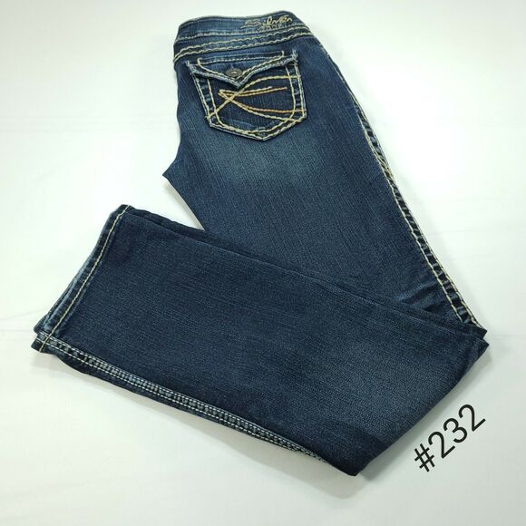 Silver Denim - Silver McKenzie Slim Bootcut Medium Wash Denim Jeans Womens Size 26x30 Blue